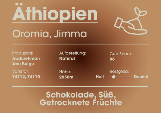 Braunes Etikett, Infos stehen im Infotext.