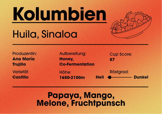 Orangenes Eitikett, Infos stehen im Infotext.